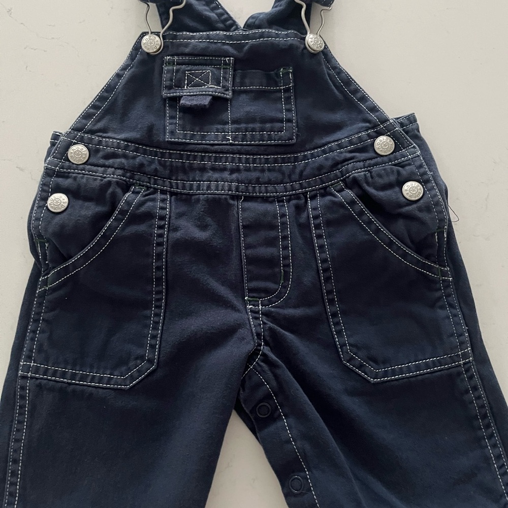 Navy Blue Kids Overalls